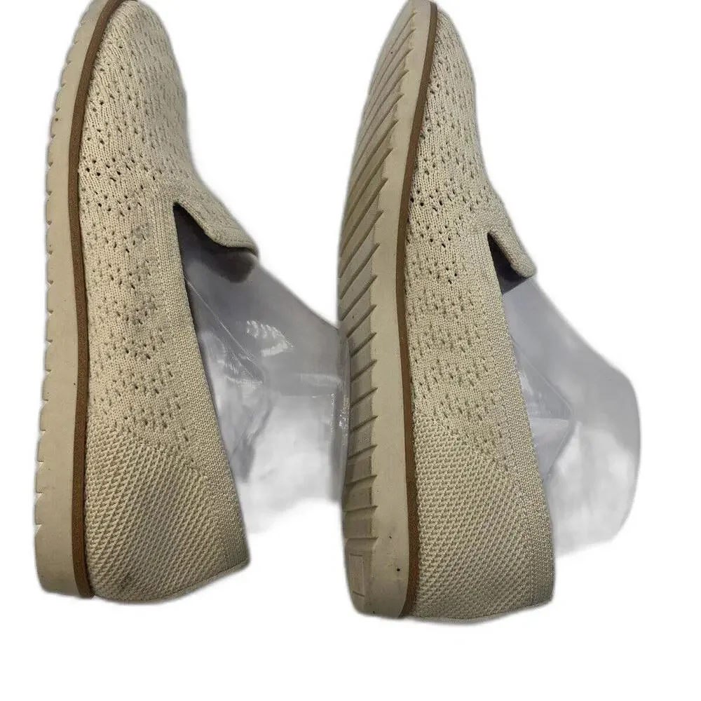 Zodiac Women's Shoes Tan Cream Size 8 M Kit Knit Loafers Slip On Flats Birch